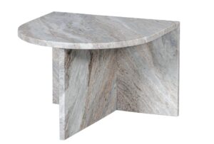 BePureHome Oválný odkládací stolek XHAIL mramor 50x50 cm