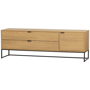 WOOOD Dřevěný TV stolek SILAS dub