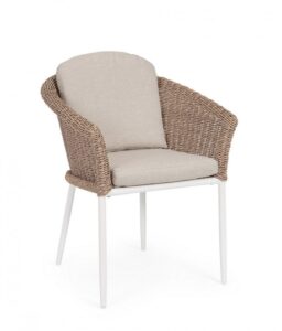 BIZZOTTO Zahradní židle OCEANA bílá