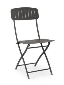BIZZOTTO Zahradní skládací židle YVONNE antracitová