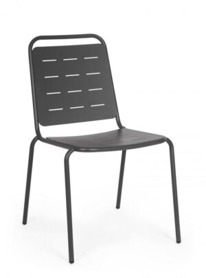 BIZZOTTO Zahradní kovová židle YARA antracit