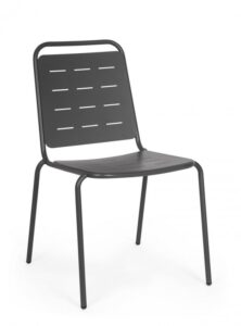 BIZZOTTO Zahradní kovová židle YARA antracit