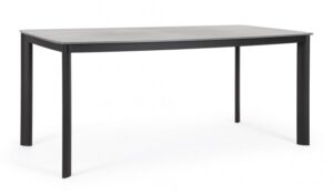BIZZOTTO Zahradní jídelní stůl ALCORA 180x90 cm černý