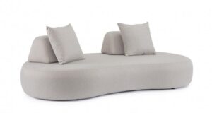 BIZZOTTO Zahradní dvoumístná pohovka COOPER světle šedá