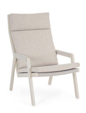 BIZZOTTO Zahradní křeslo EMERY krémové