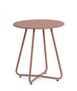 BIZZOTTO Kulatý konferenční stolek JABLE korálová ø45 cm