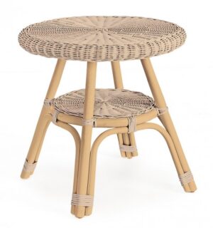 BIZZOTTO Kulatý konferenční stolek ALLISS přírodní ø52 cm