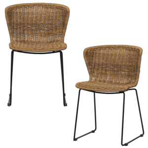 WOOOD Set dvou jídelních židlí WINGS přírodní