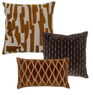 WOOOD Set tří dekorativních polštářků ISAI