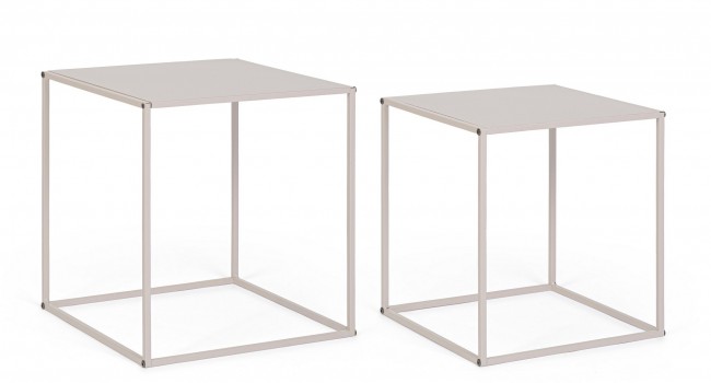 BIZZOTTO Set konferenčních stolků ALRIK béžový