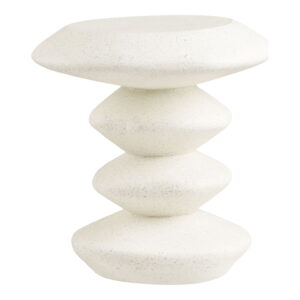 House Nordic Odkládací stolek BLACKBURN bílý ø36 cm