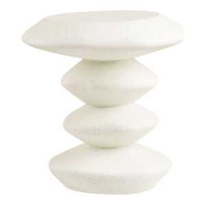 House Nordic Odkládací stolek BLACKBURN bílý ø36 cm