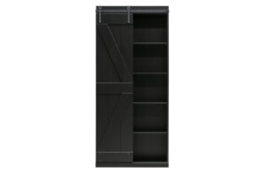WOOOD Dřevěný kabinet HARRIS černý