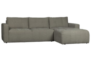 VTWONEN pohovka BAR šedá s lenoškou vpravo