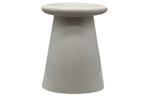 VTWONEN keramická stolička BUTTON šedá ø33 cm