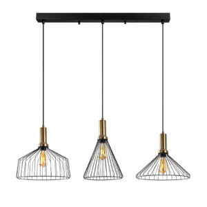 OPVIQ Závěsné osvětlení DEAR černo-zlaté