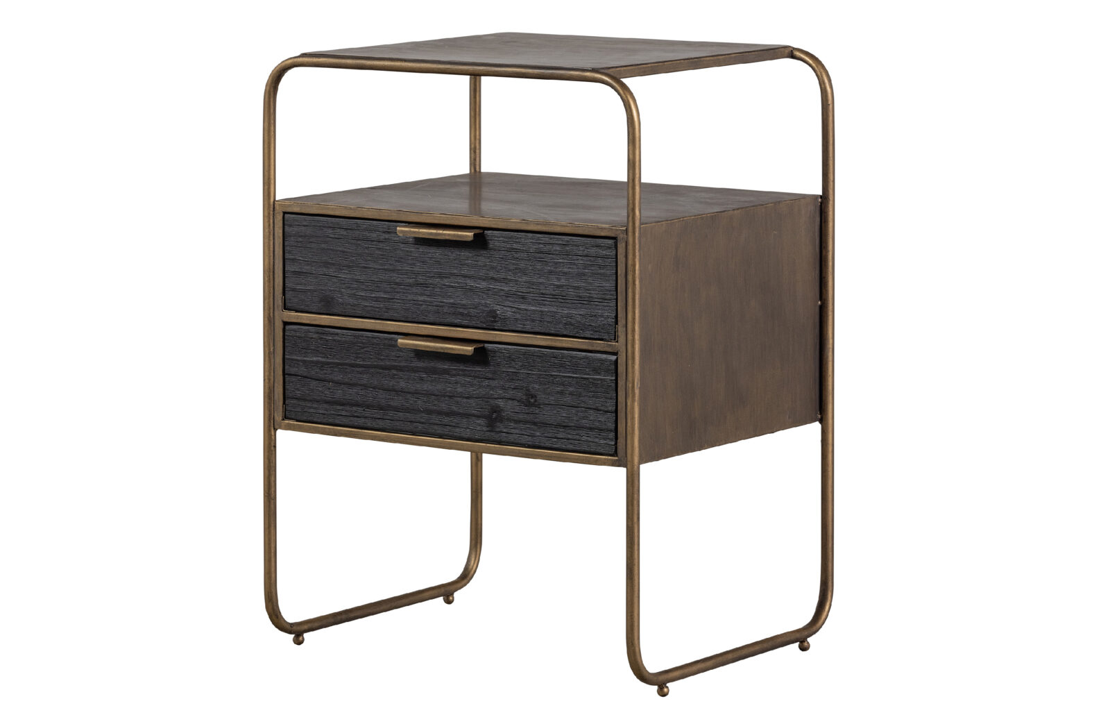 BePureHome Noční stolek POLITE mosazný