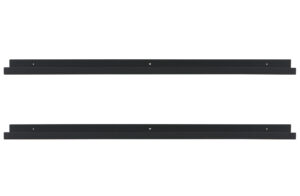 WOOOD Set 2 černých poliček PHOTO 120 cm