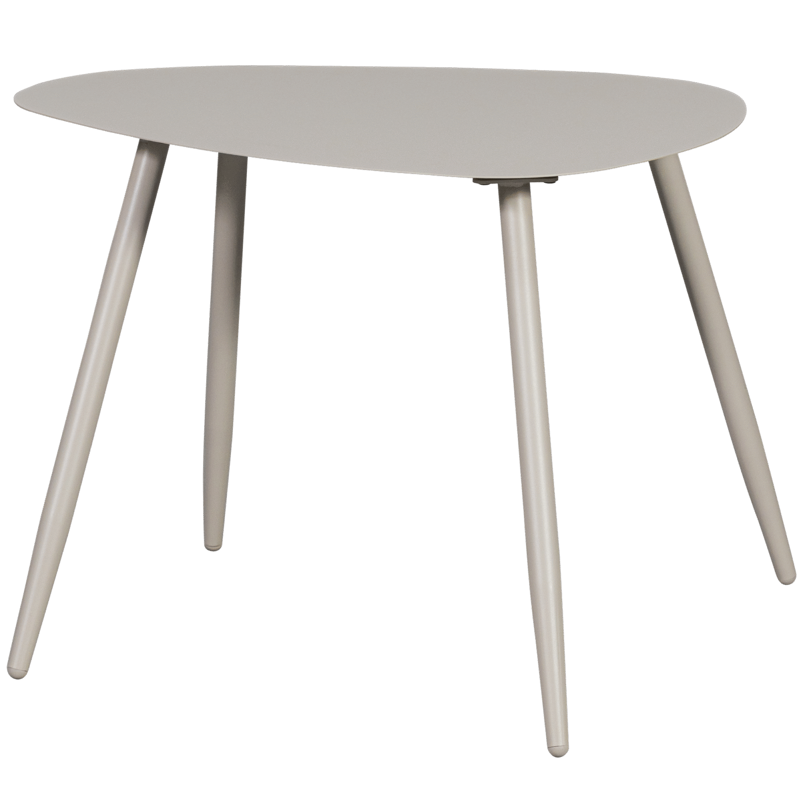 WOOOD Kovový konferenční stolek AIVY světle šedý 50x68cm