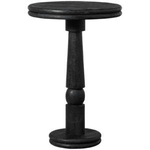 WOOOD Dřevěný barový stůl KOLBY černý 70cm