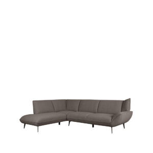 LABEL51 Pohovka do tvaru L PESARO hnědá 247cm levá