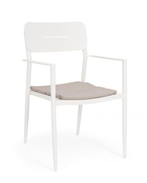 BIZZOTTO Zahradní židle NEBULA bílá