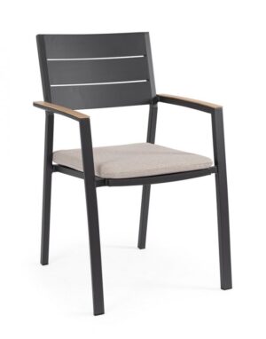 BIZZOTTO Zahradní židle ZELMAR antracit