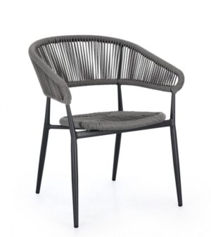 BIZZOTTO Zahradní jídelní židle ALGAIDA šedá