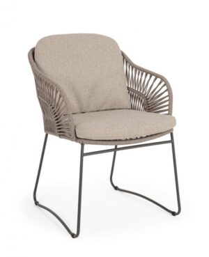 BIZZOTTO Zahradní židle CARLES s područkami