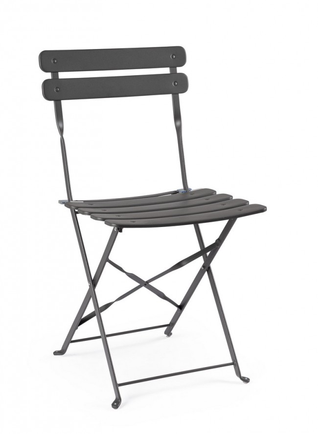 BIZZOTTO Skládací zahradní židle YASMIN černá