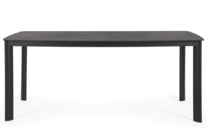 BIZZOTTO Zahradní jídelní stůl ALCORA 180x90 cm černý