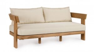 BIZZOTTO Dvoumístná zahradní pohovka EVORA 182x82 cm