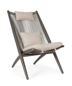 BIZZOTTO Zahradní křeslo ALOHA hnědé