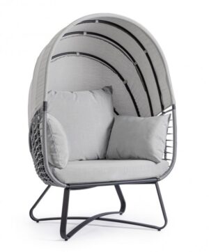 BIZZOTTO Zahradní křeslo ELDON šedé