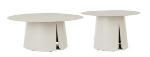 BIZZOTTO Set konferenčních stolků BRYAN krémový