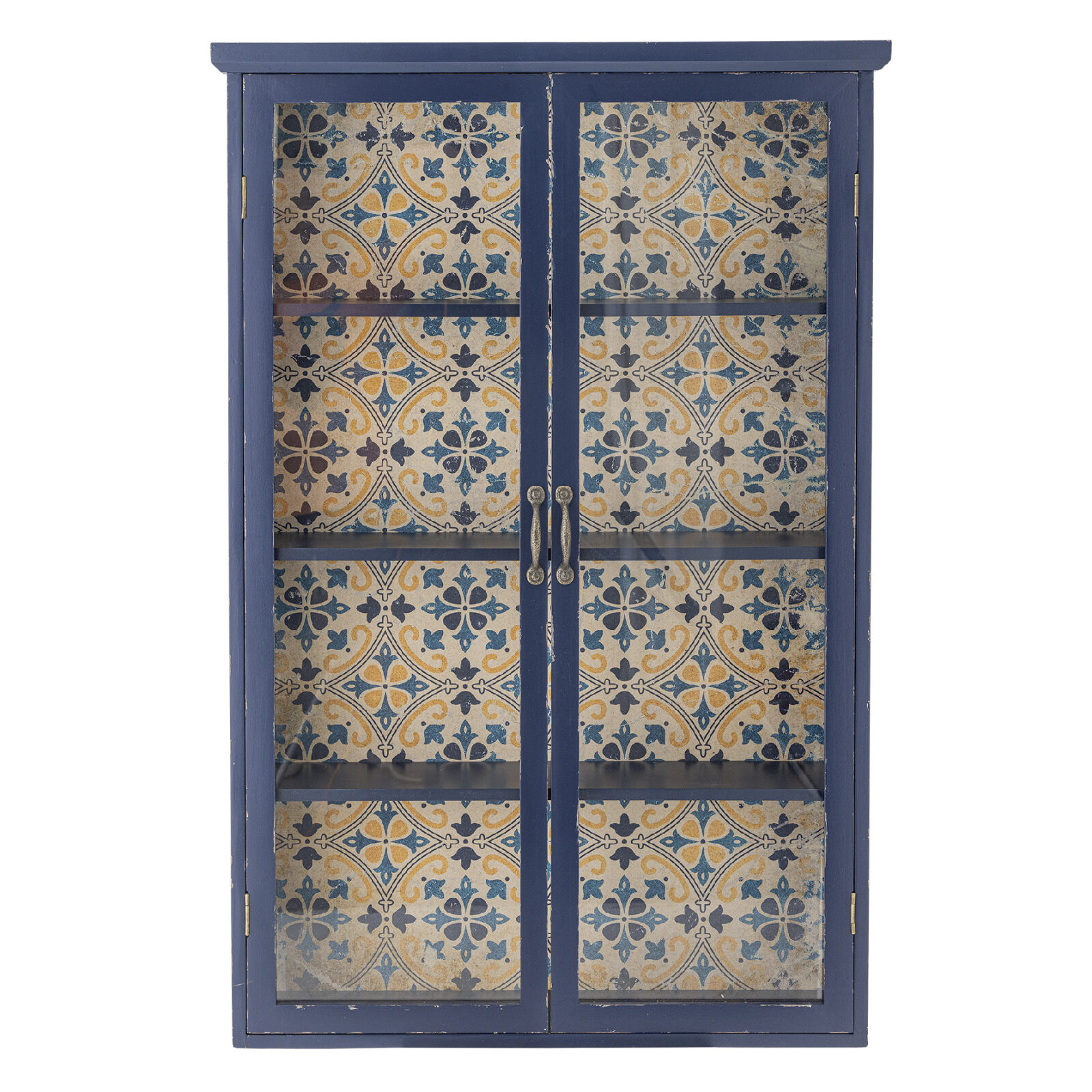 BLOOMINGVILLE Kabinet HAZEM modrý 122x81 cm