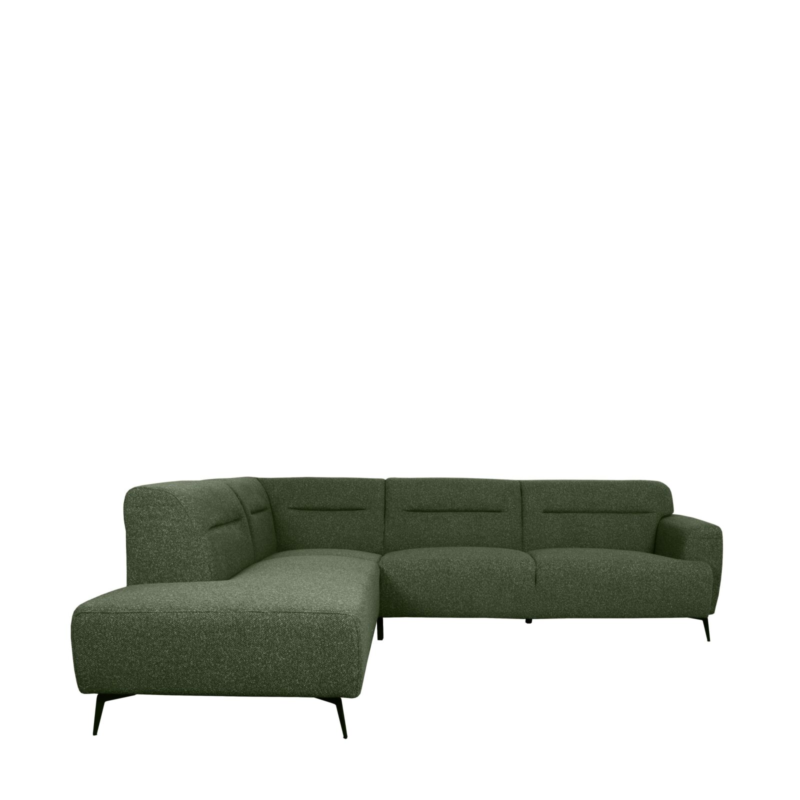 LABEL51 Pohovka do tvaru L BOLZANO Zelená 270cm levá