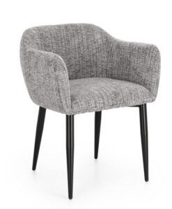 BIZZOTTO Křeslo KATI šedé