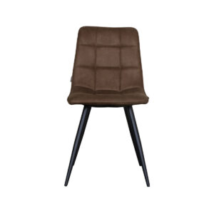 LABEL51 Jídelní židle BISTRO hnědé mikrovlákno