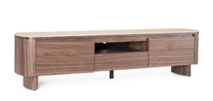 BIZZOTTO TV stolek EZEKIEL kaštan 180x45 cm