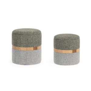 BIZZOTTO Set 2 úložných taburetů TANYA