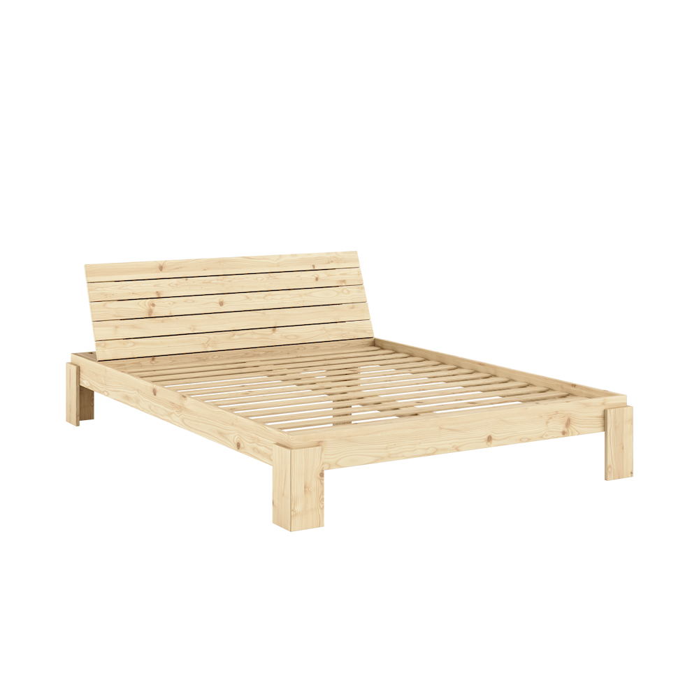 KARUP Postel s čelem LAYERS přírodní 160x200 cm