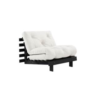 KARUP DESIGN Přírodní rozkládací křeslo ROOTS s konstrukcí z černého dřeva