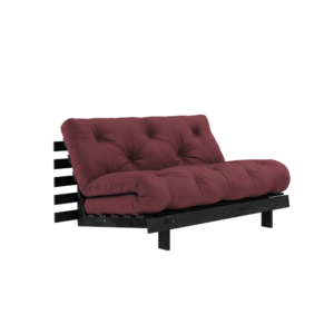 KARUP DESIGN Vínová rozkládací pohovka ROOTS s konstrukcí z černého dřeva 140x200 cm