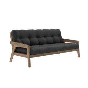 KARUP DESIGN Třímístná rozkládací pohovka GRAB černá 204 cm