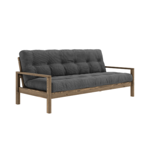 KARUP DESIGN Dřevěná rozkládací pohovka KNOB antracit 205 cm