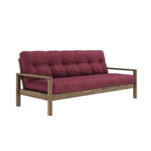 KARUP DESIGN Dřevěná rozkládací pohovka KNOB vínová 205 cm