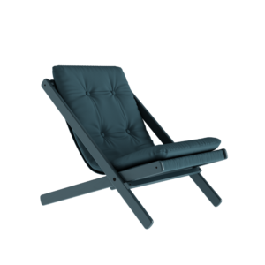 KARUP Skládací křeslo BOOGIE modře lakované s modrým potahem