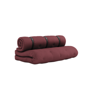 KARUP DESIGN Rozkládací pohovka BUCKLE UP vínová 140 cm