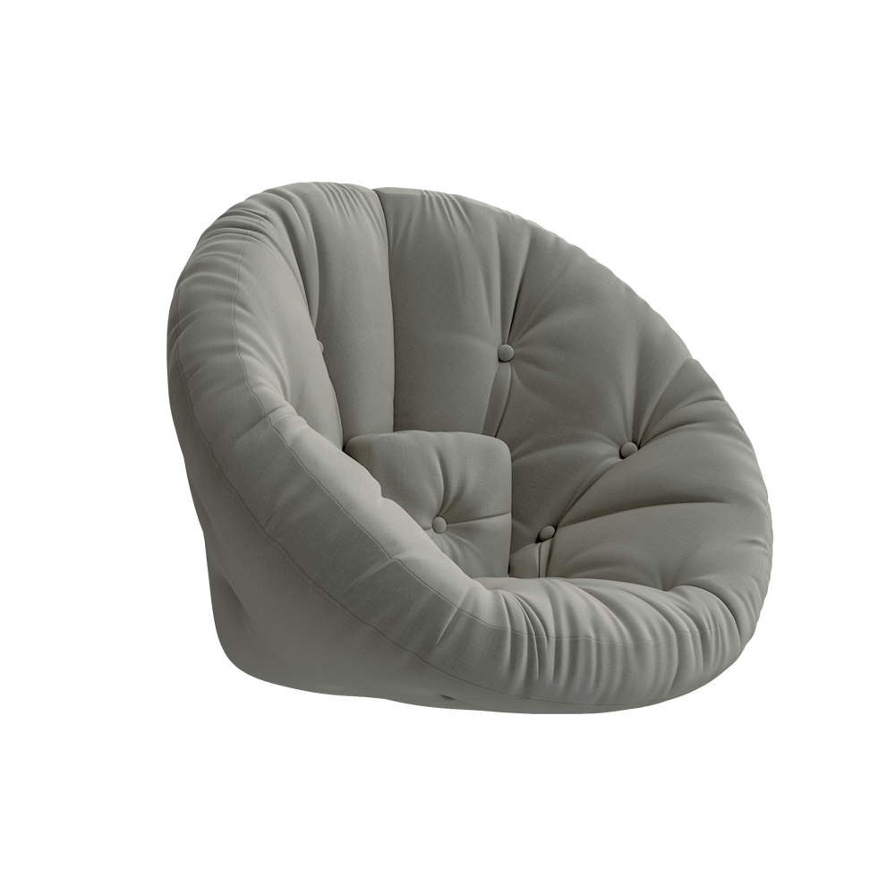 KARUP DESIGN Rozkládací křeslo NIDO šedé